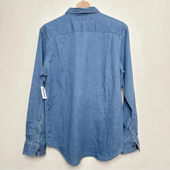 Old Navy Mens Small Chambray Everyday Button Shirt - Picture 13 of 13